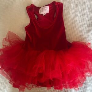 I love plum Red Tutu Dress for Kids